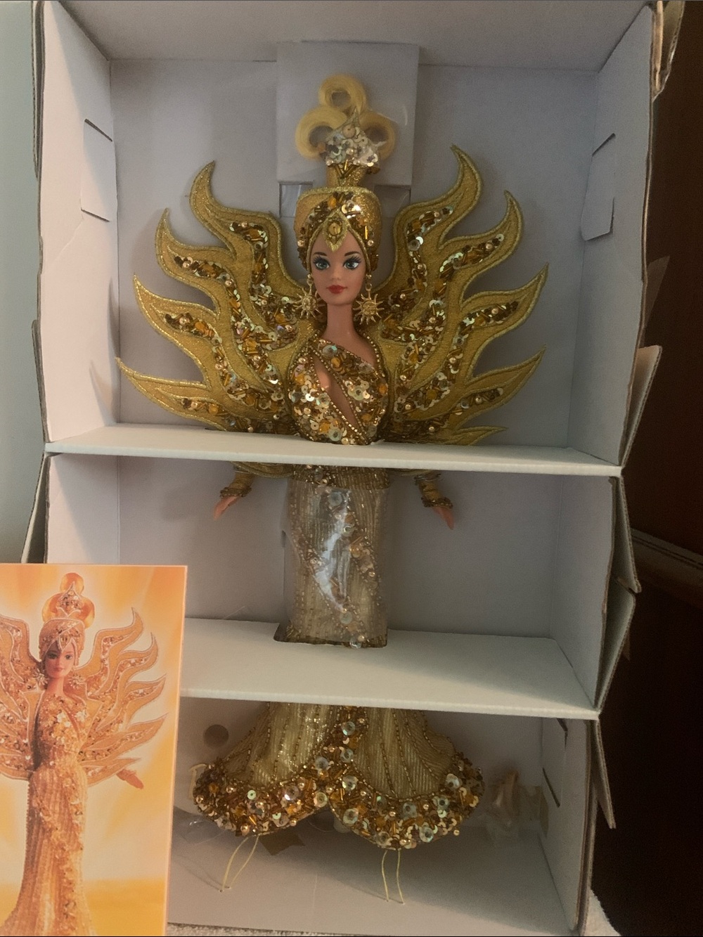 Bob Mackie Gold Sequined 'Goddess of the Sun' Doll